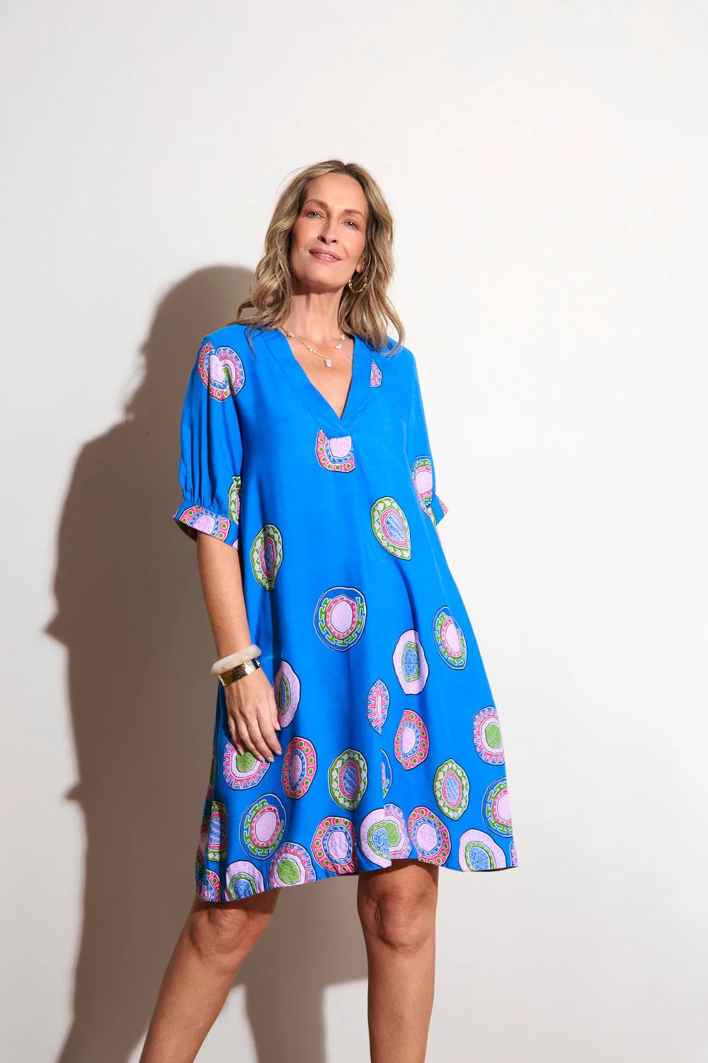 Kora Puff Sleeve Dress in Lumina Breezy Comfort