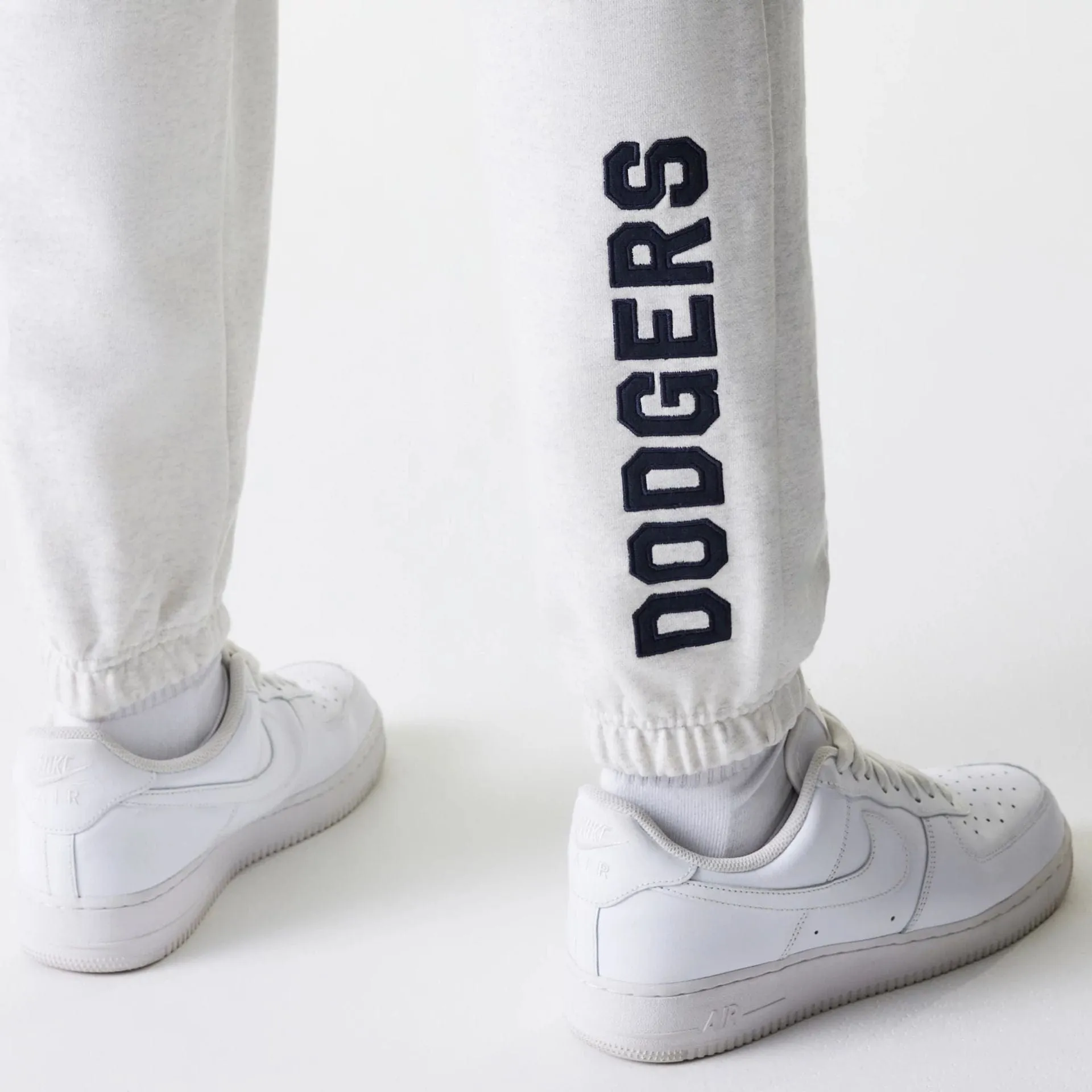 LA Dodgers MLB Heritage Pastel Grey Joggers Soft Comfort Full Coverage
