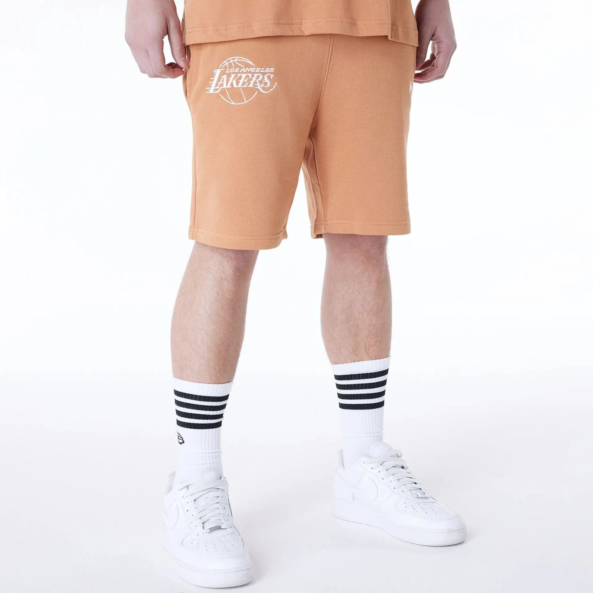 Anti Sag Technology LA Lakers NBA League Essential Dark Beige Shorts