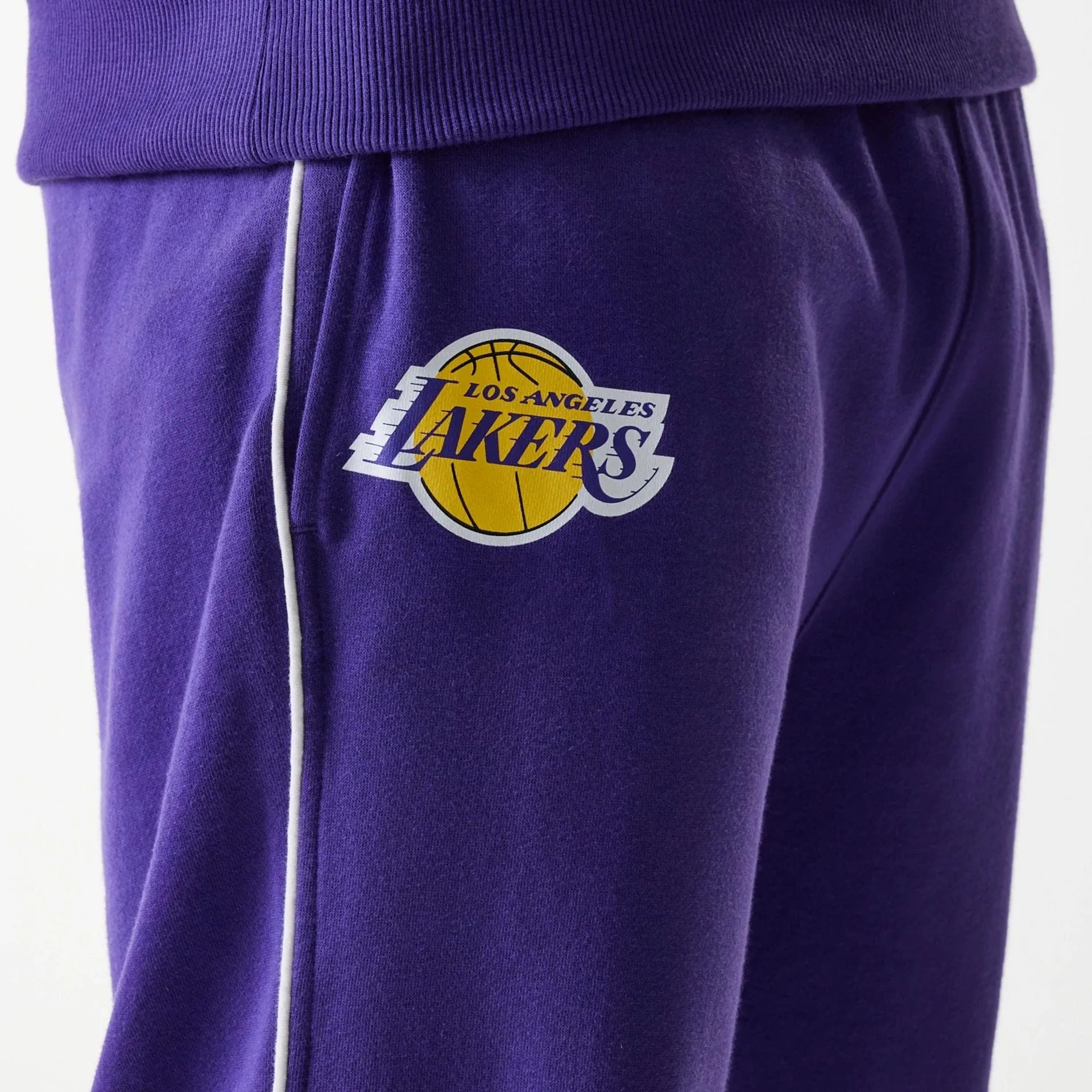 Flexible Seam Double Stitched LA Lakers NBA Piping Purple Joggers