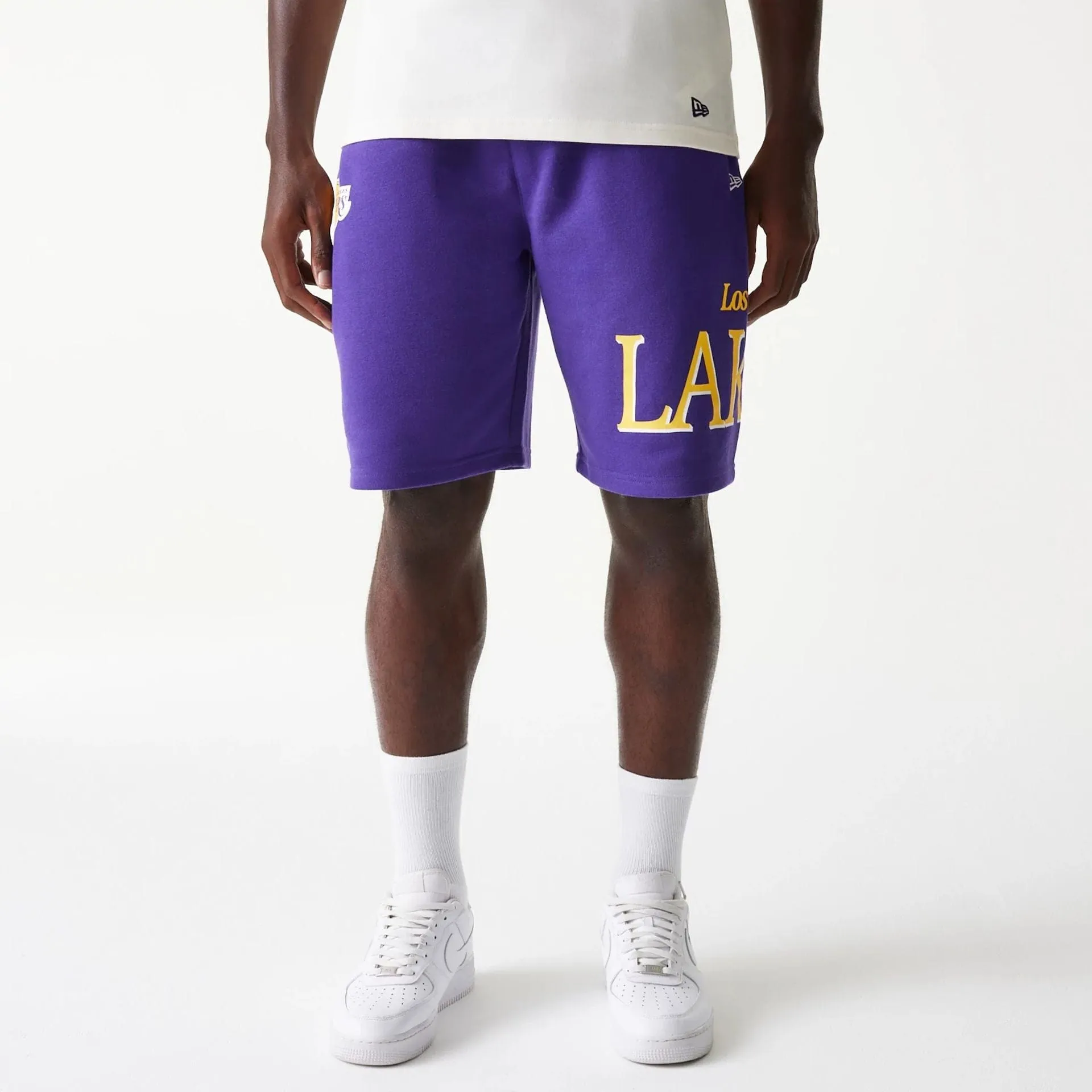 LA Lakers NBA Team Graphic Purple Shorts Sport Comfort