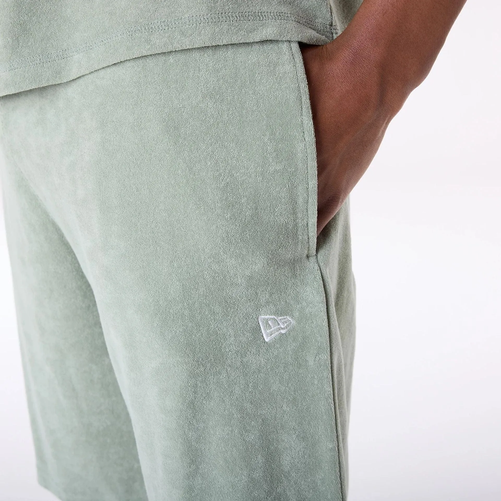 No Pinch Everyday Feel New Era Towelling Pastel Green Shorts