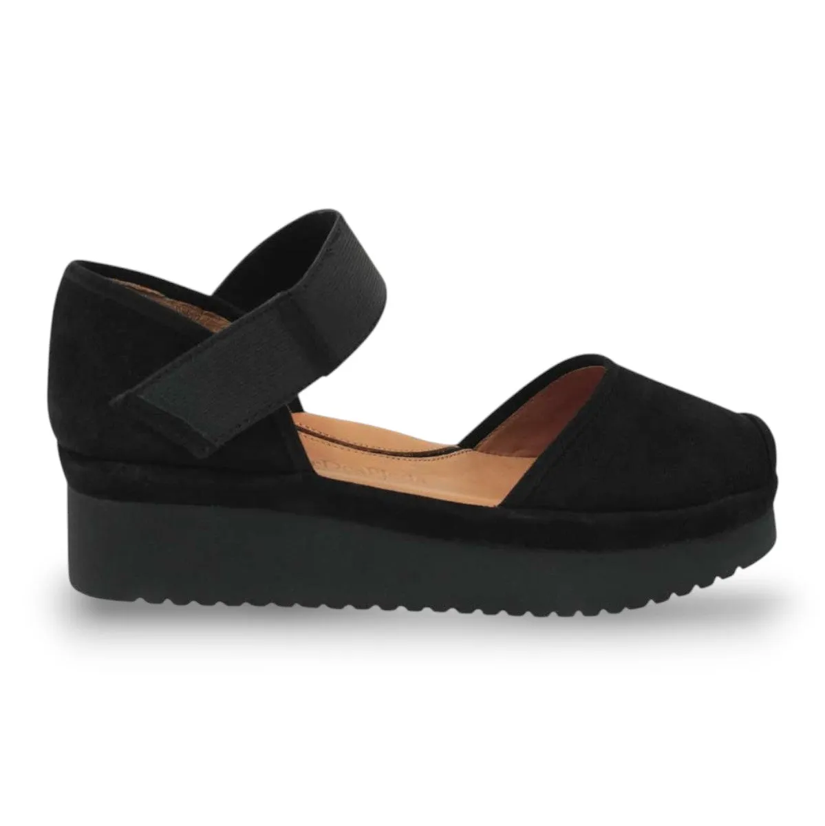 L'Amour Des Pieds Women's Amadour Black Suede Abrasion resistant
