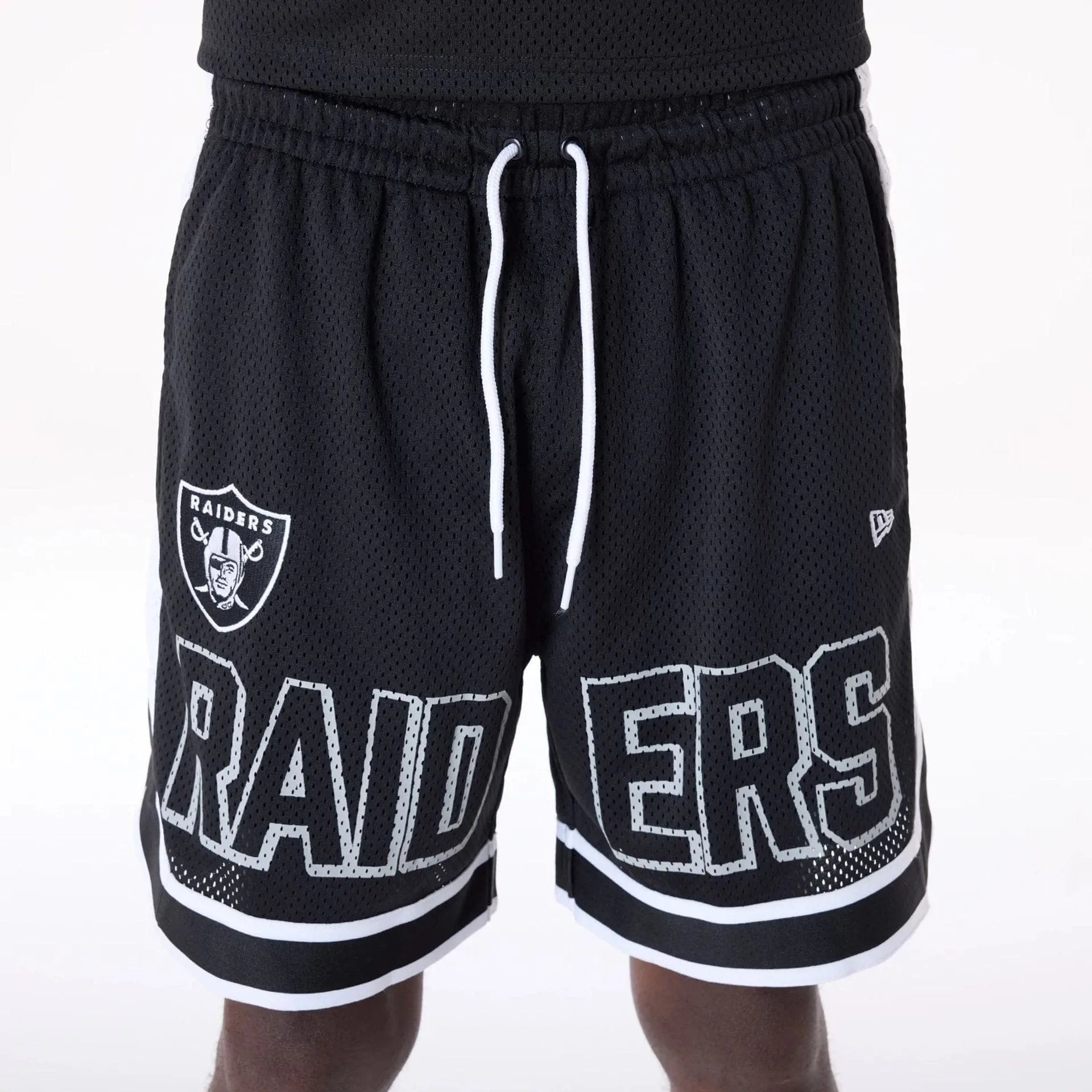 Las Vegas Raiders NFL Mesh Black Shorts Parka