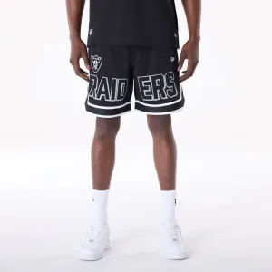 Comfortable Design Las Vegas Raiders NFL Mesh Black Shorts