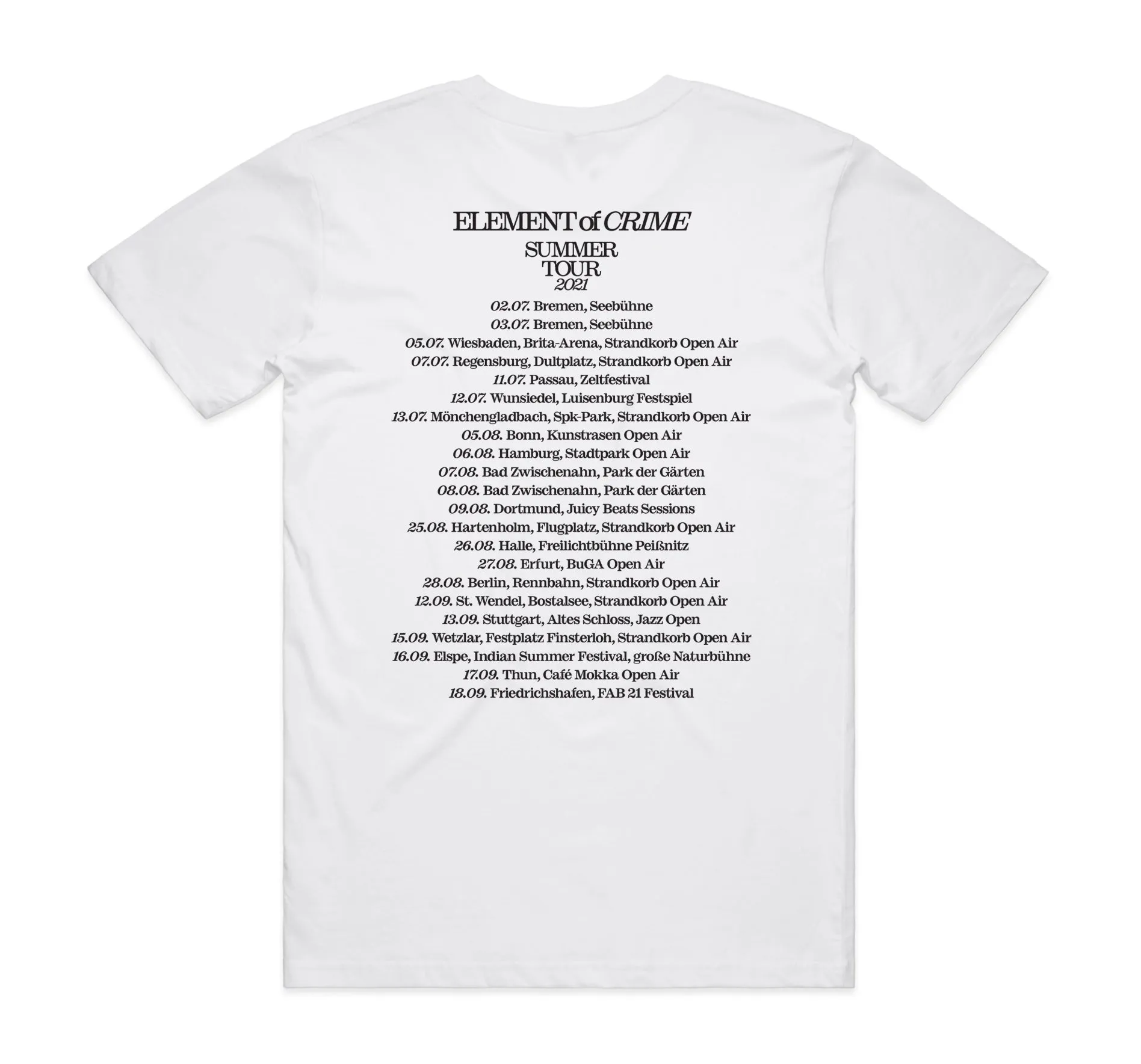 Active Design Wear Easygoing Design Sommer Tour 2021 T-Shirt wei?