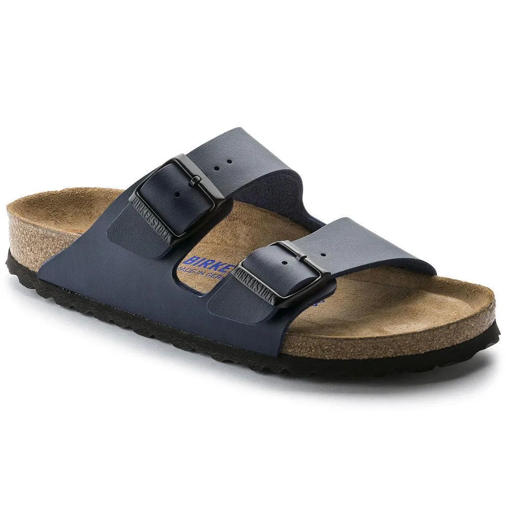 All Day Comfort Wear Often Birkenstock Women's Arizona Soft Footbed Navy Birko-Flor