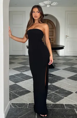 Shine Finish Leave You Alone Maxi Dress Black