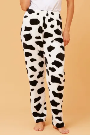 Premium Quality Secure Closures LEE DAIRY COW PLUSH PYJAMA PANTS