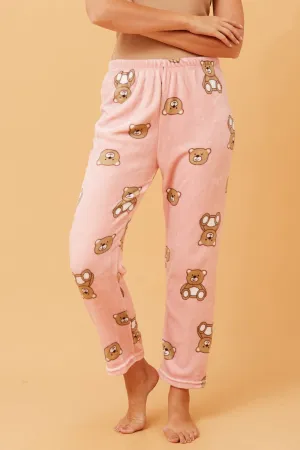 Active Layers simple design LEE TEDDY BEAR PLUSH PYJAMA PANT