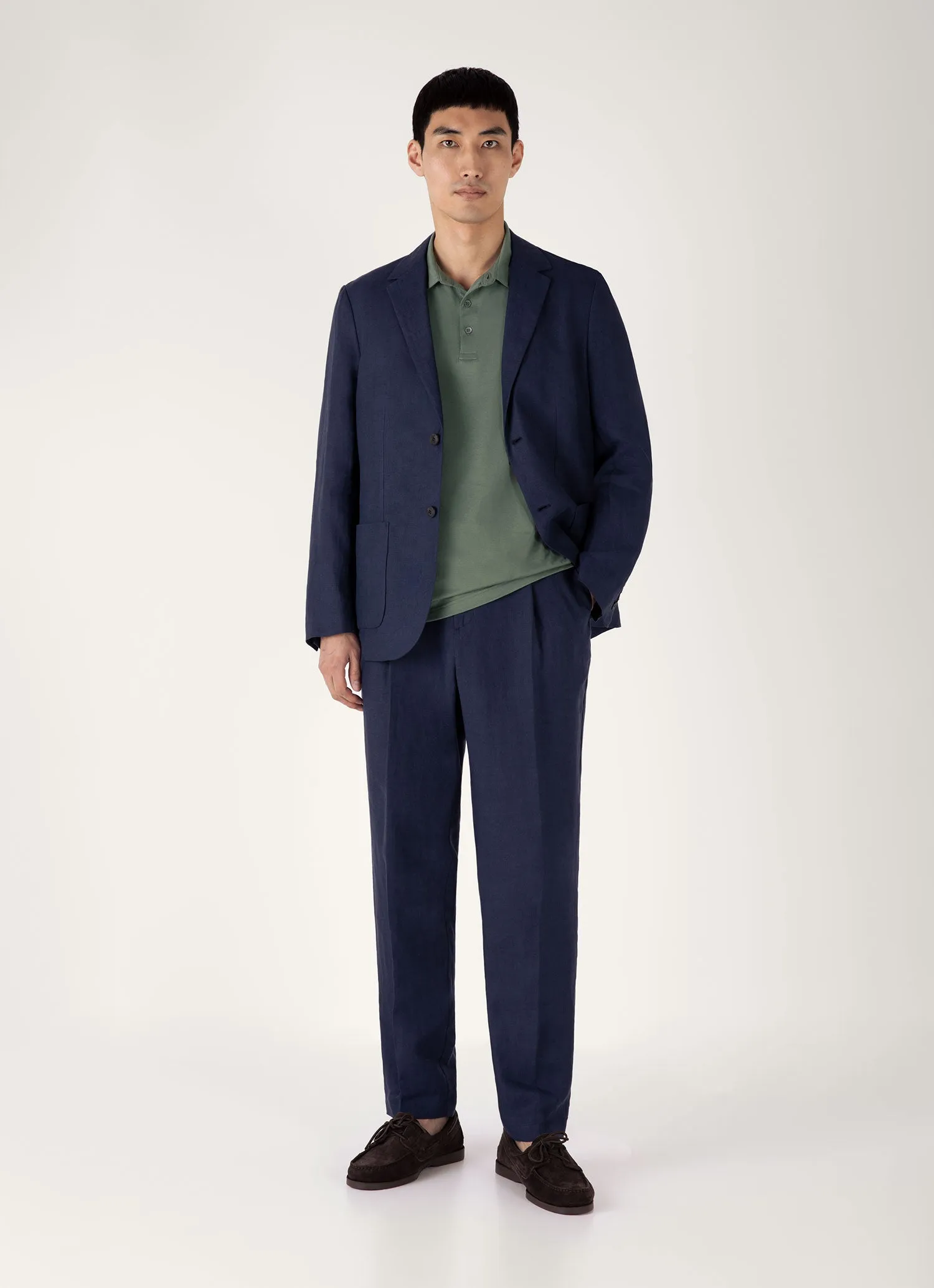 Chic Flexible Ribbed Cuffs Men's Classic Jersey Polo Shirt in Dusk Green