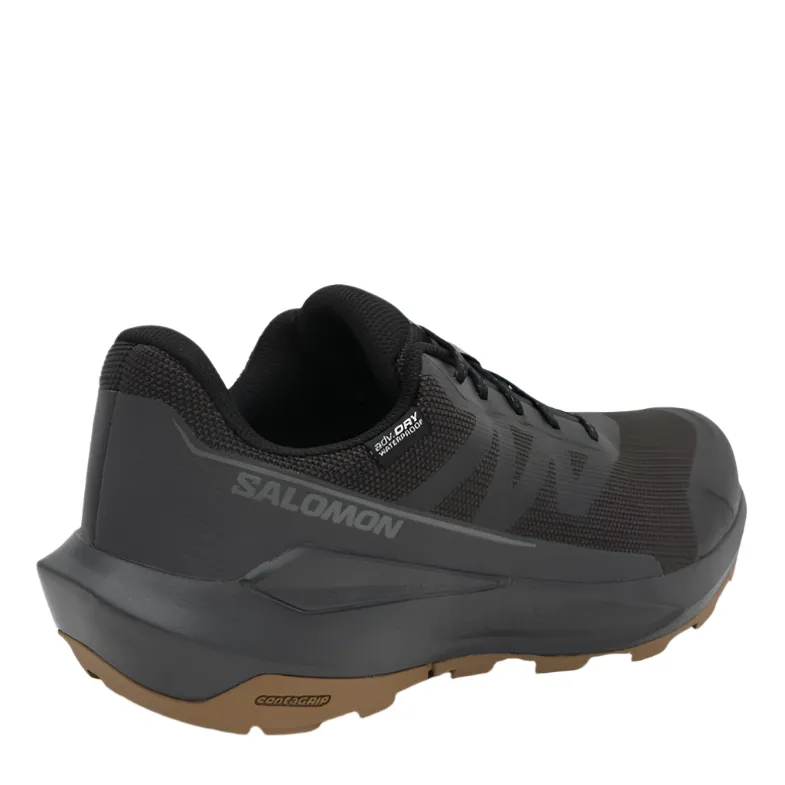 Salomon Mens Trainer Elixir Tour WP Black/Asphal/Castlerock weekend - run