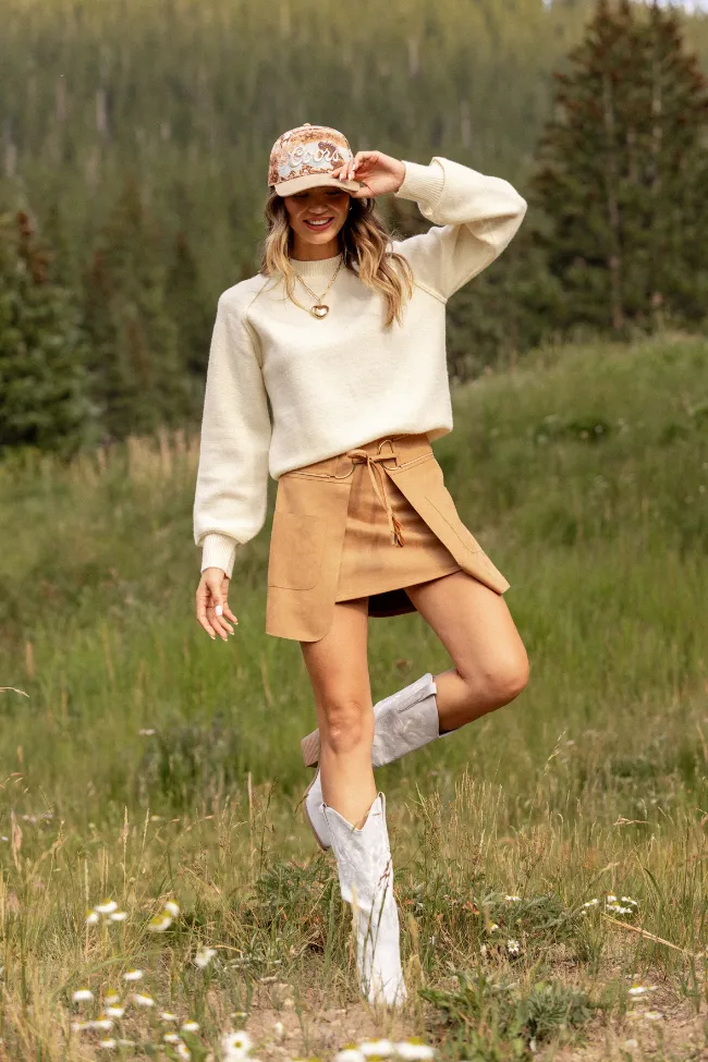 Icon Fit Clean Fit Lisa Ivory Crewneck Sweater