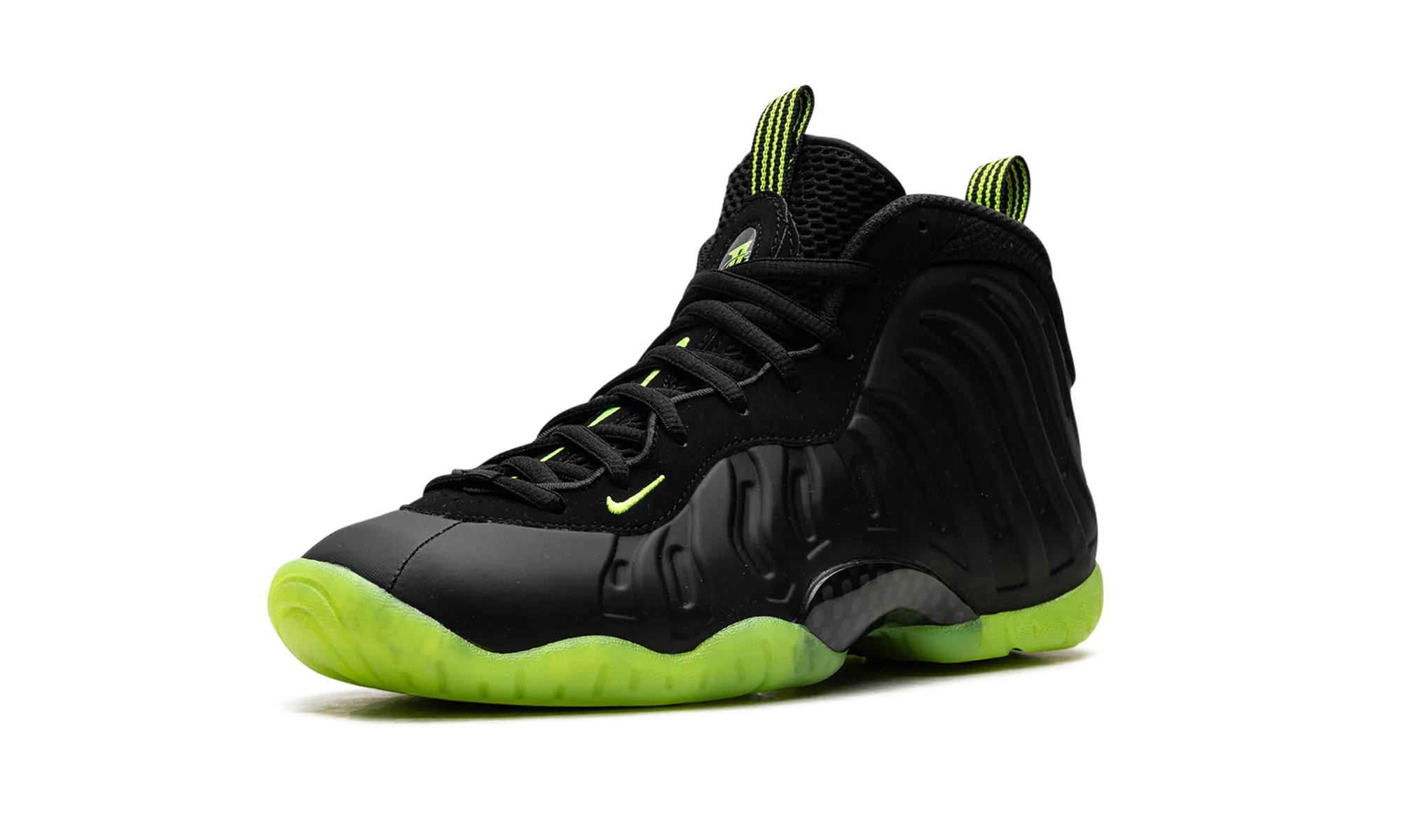 Little Posite One GS "Black Volt" running with a safety light