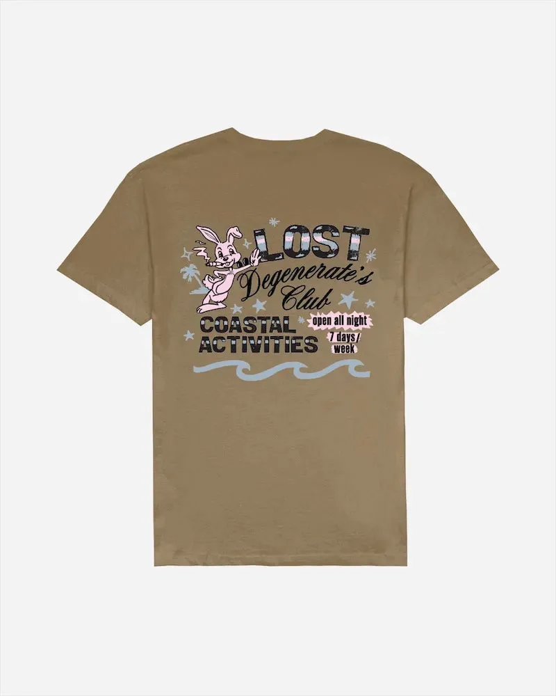 Sporty Top Odor Resistant Treatment Lost Mens Shirt Degenerate??S Club Vintage Dye