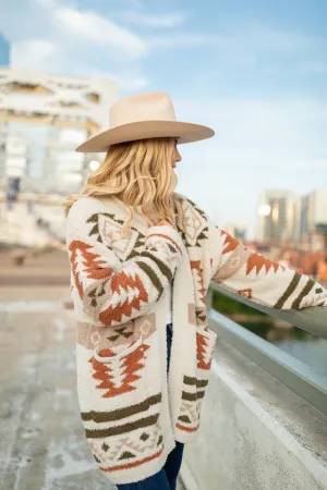 Red Flash WrinkleResistant The Elvis Southwestern Print Cozy Cardigan Just Classically Cassidy X Pink Lily