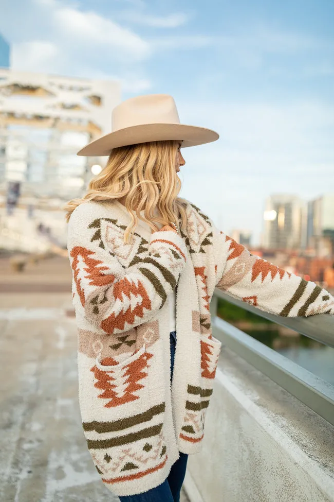 Red Flash WrinkleResistant The Elvis Southwestern Print Cozy Cardigan Just Classically Cassidy X Pink Lily