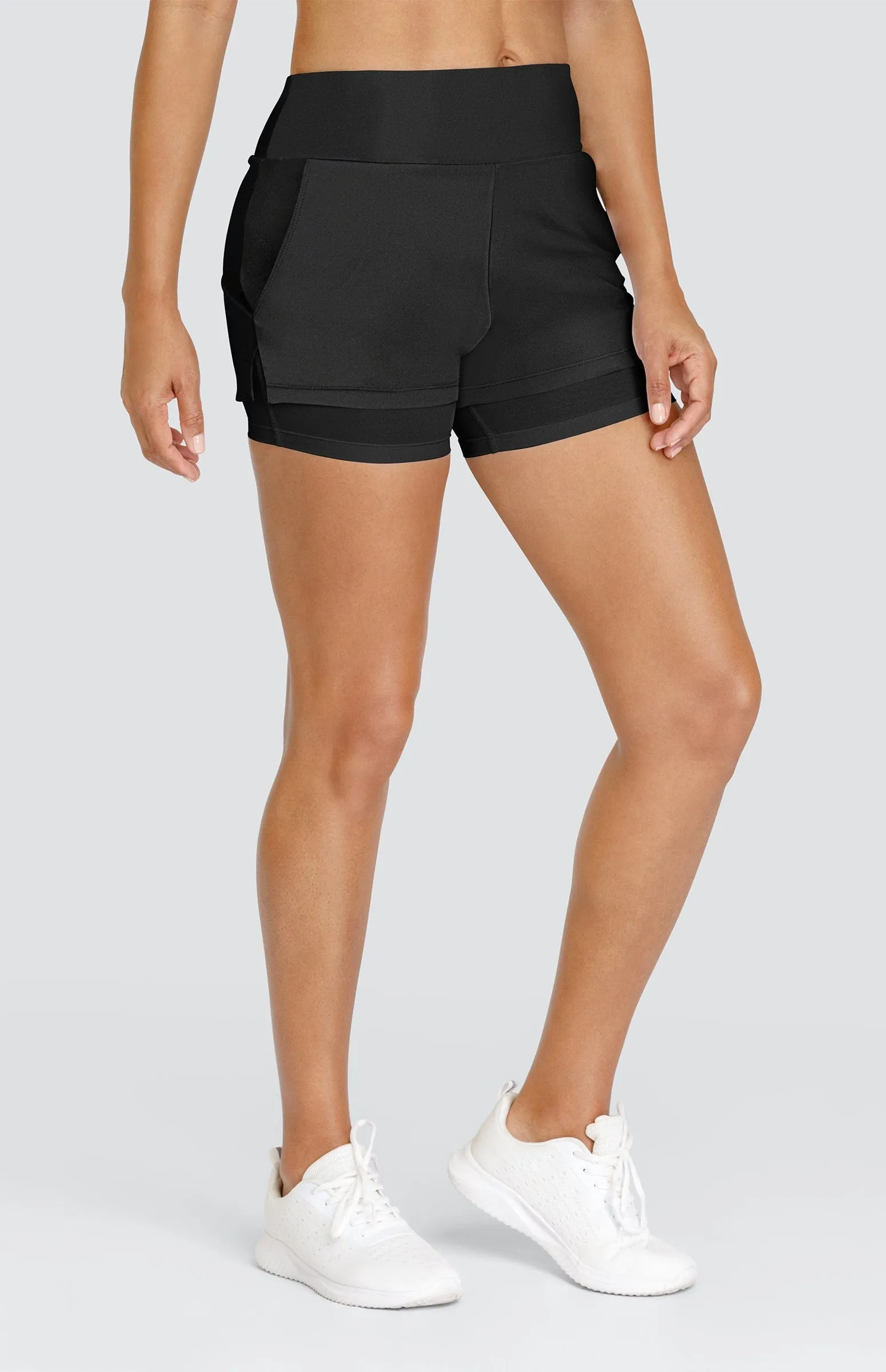 Casual Fit moisture - wicking Lulie 4" Short - Onyx Black - FINAL SALE