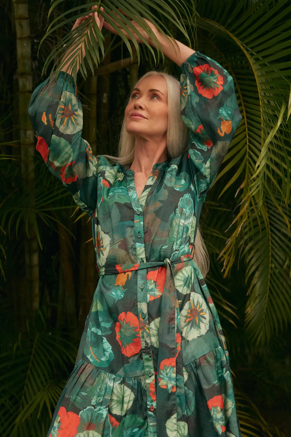 Day-To-Night Wear Fantasia Short Dress in Lotus