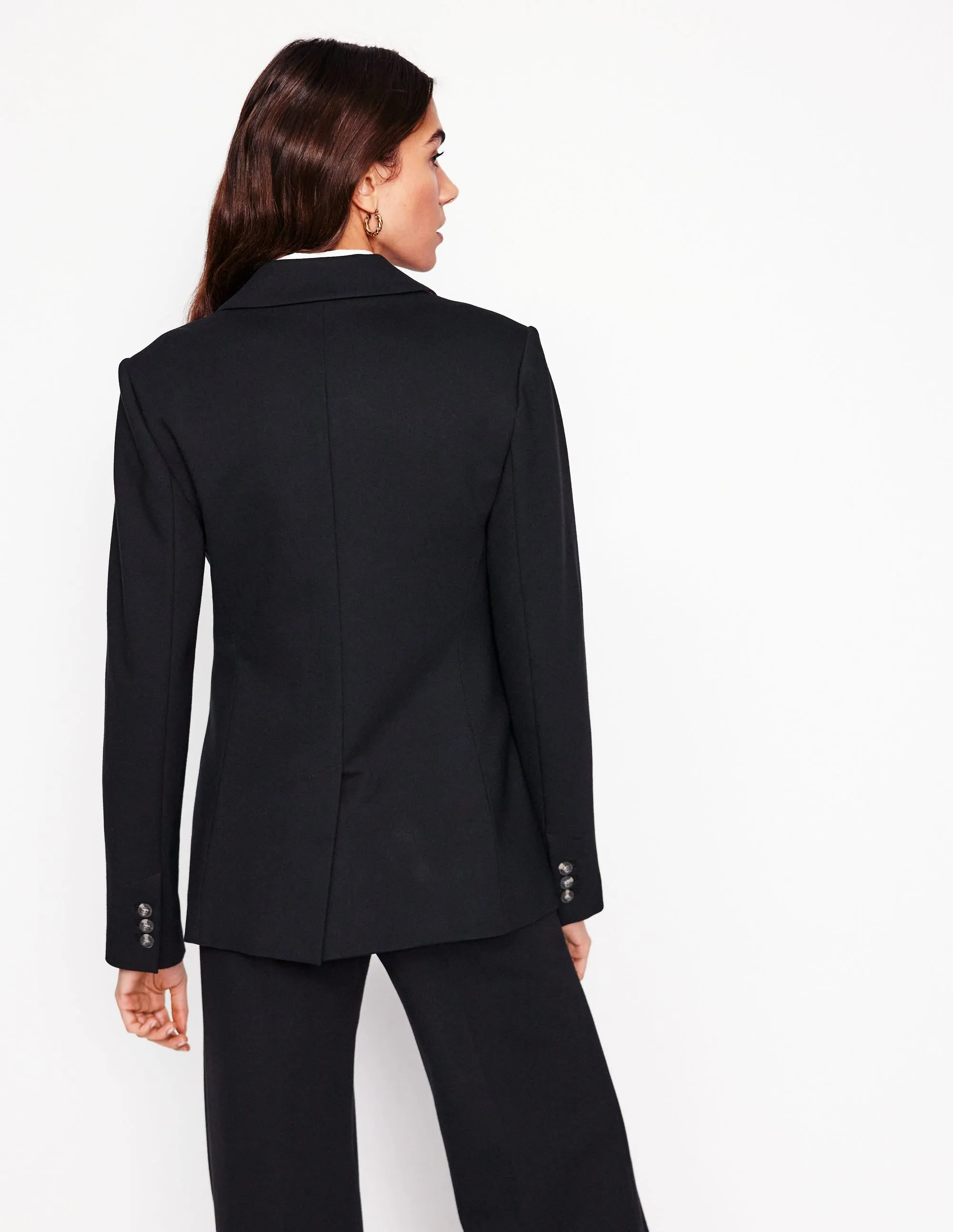 Multi Purpose Loops Marylebone Ponte Blazer-Black
