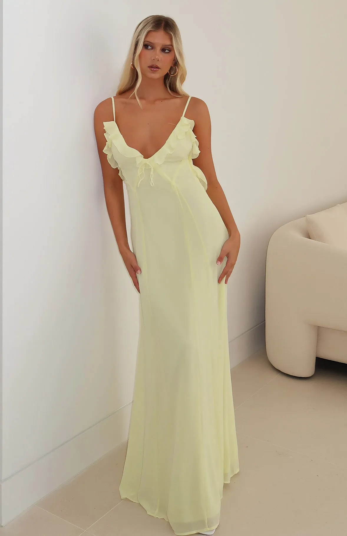 Self Sabotage Maxi Dress Lemon Everyday Piece