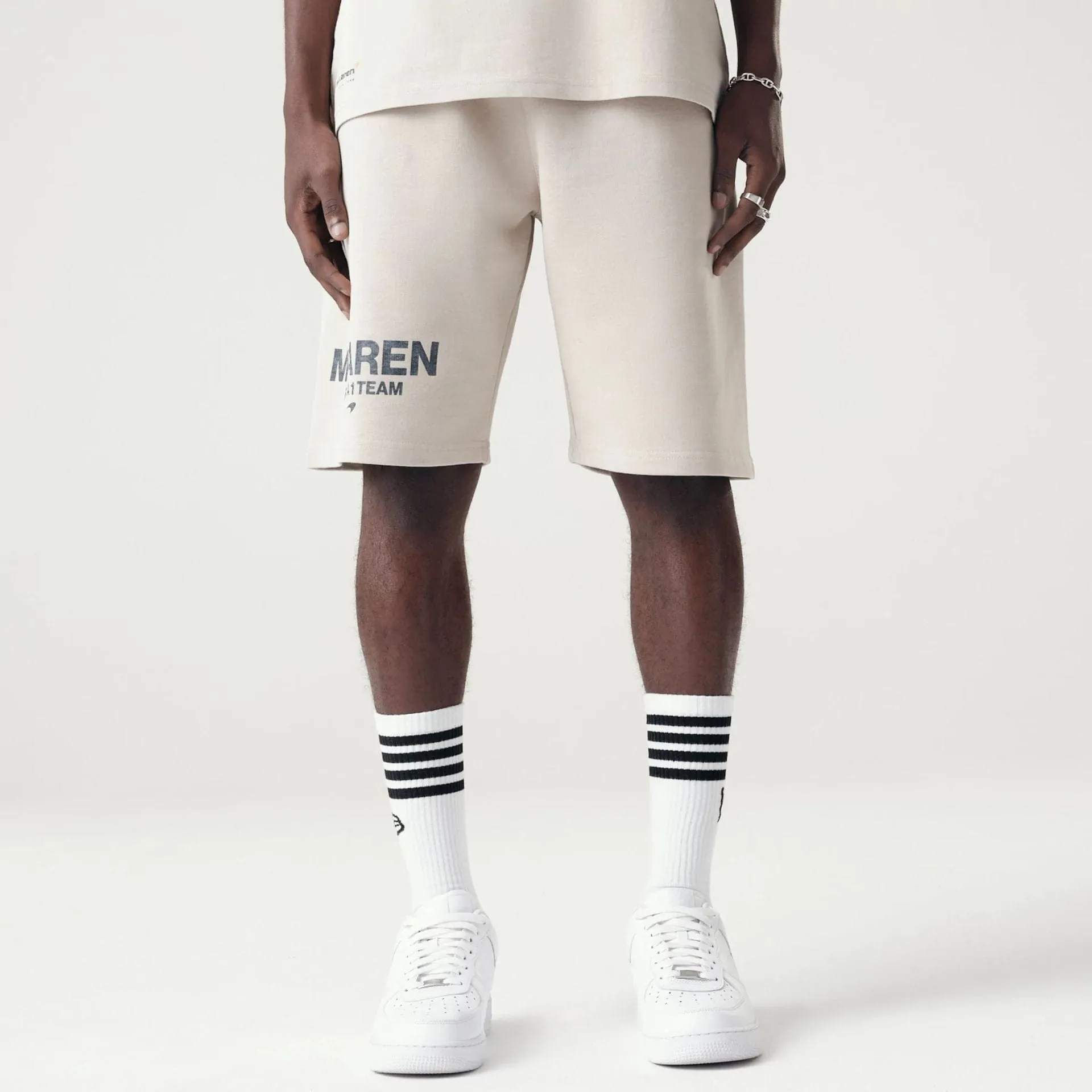 Breathable Flex McLaren Racing Washed Pack Cream Oversized Shorts