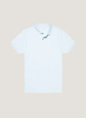 Smart Fit Men's Piqu?? Polo Shirt in Frost Blue