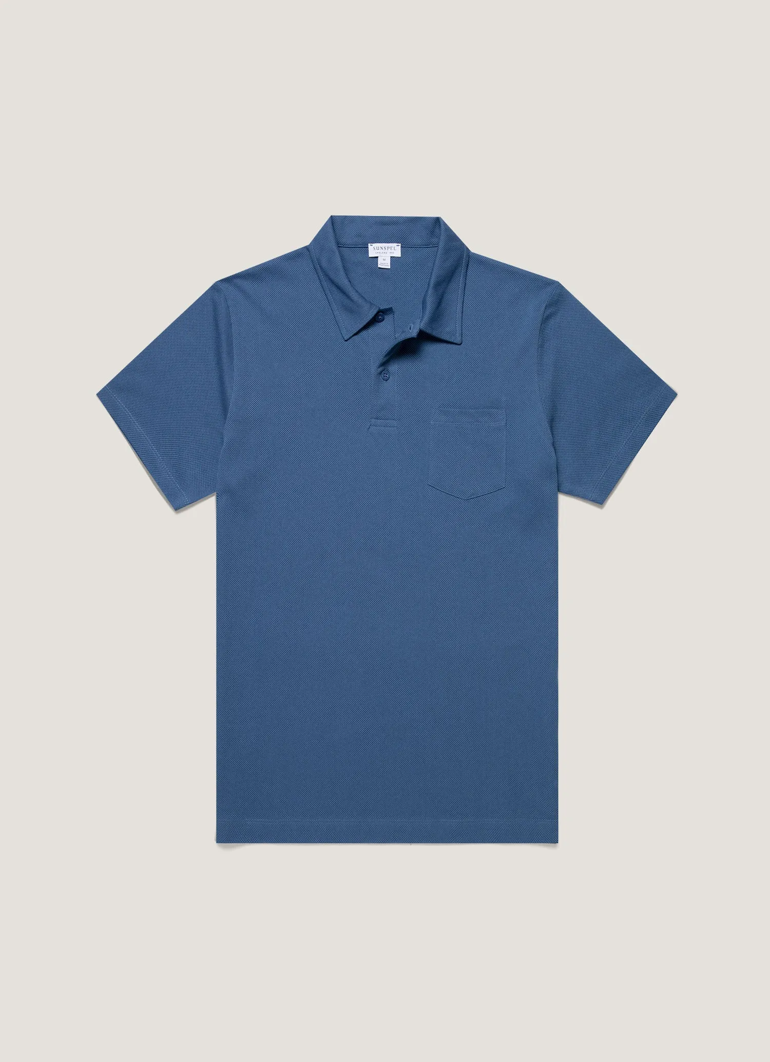 Trendy Vibes Men's Riviera Polo Shirt in Soft Denim