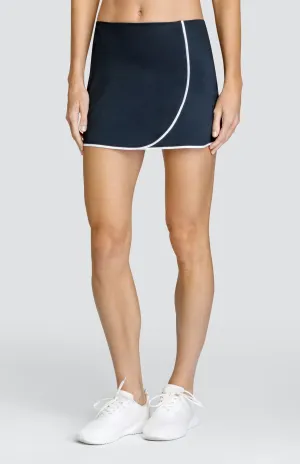 Anja 13.5" Skort - Onyx/Chalk - FINAL SALE Functional Fashion Non Slip Waist