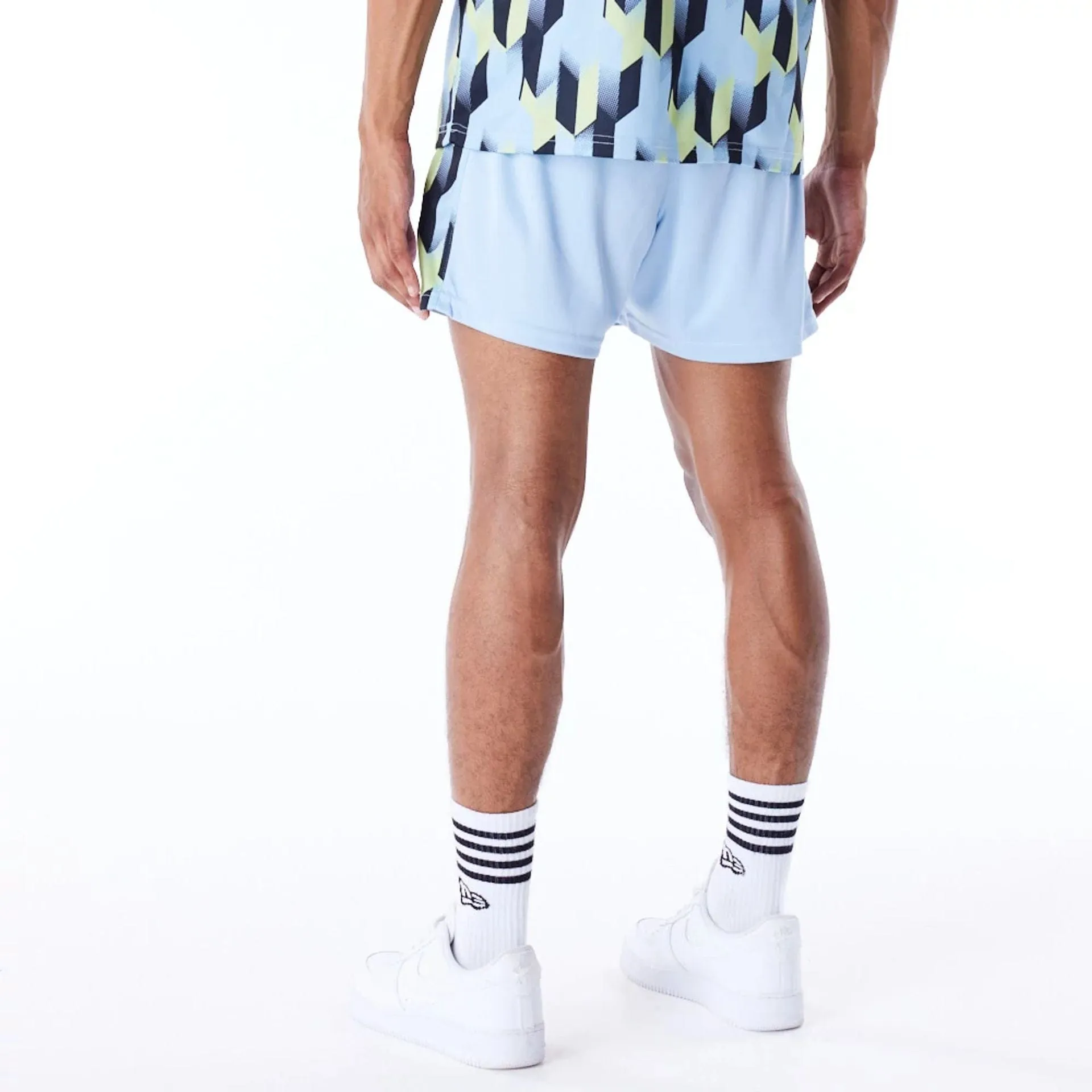 Chill Breeze Milwaukee Bucks NBA Soccer Pastel Blue Short Shorts