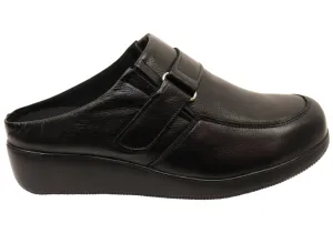 Quiet Move Clean Touch Mironneli  Paula Womens Comfortable Brazilian Leather Open Back Shoes