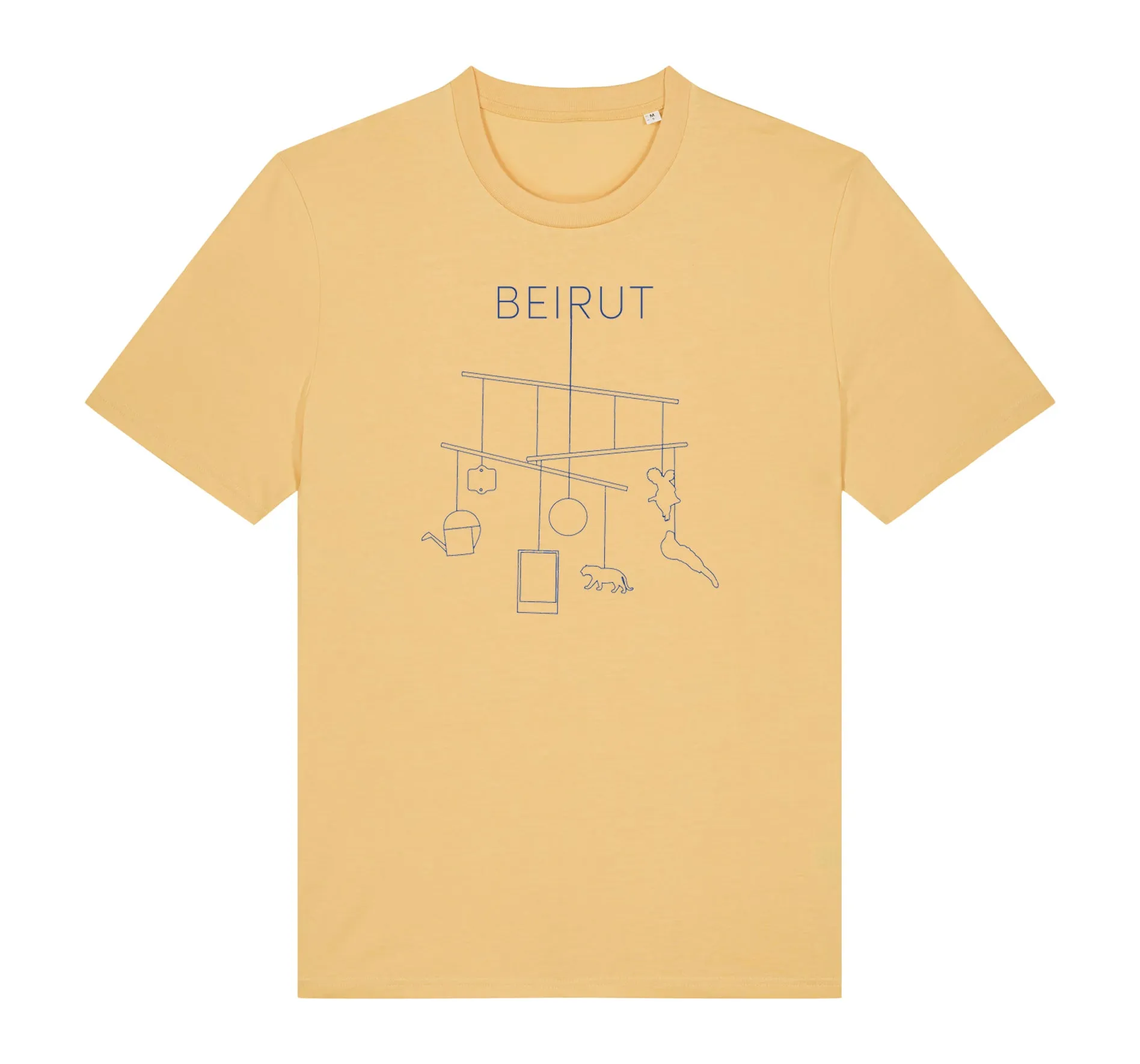 Mobile Pale Orange T-Shirt Compact Stitch Pattern