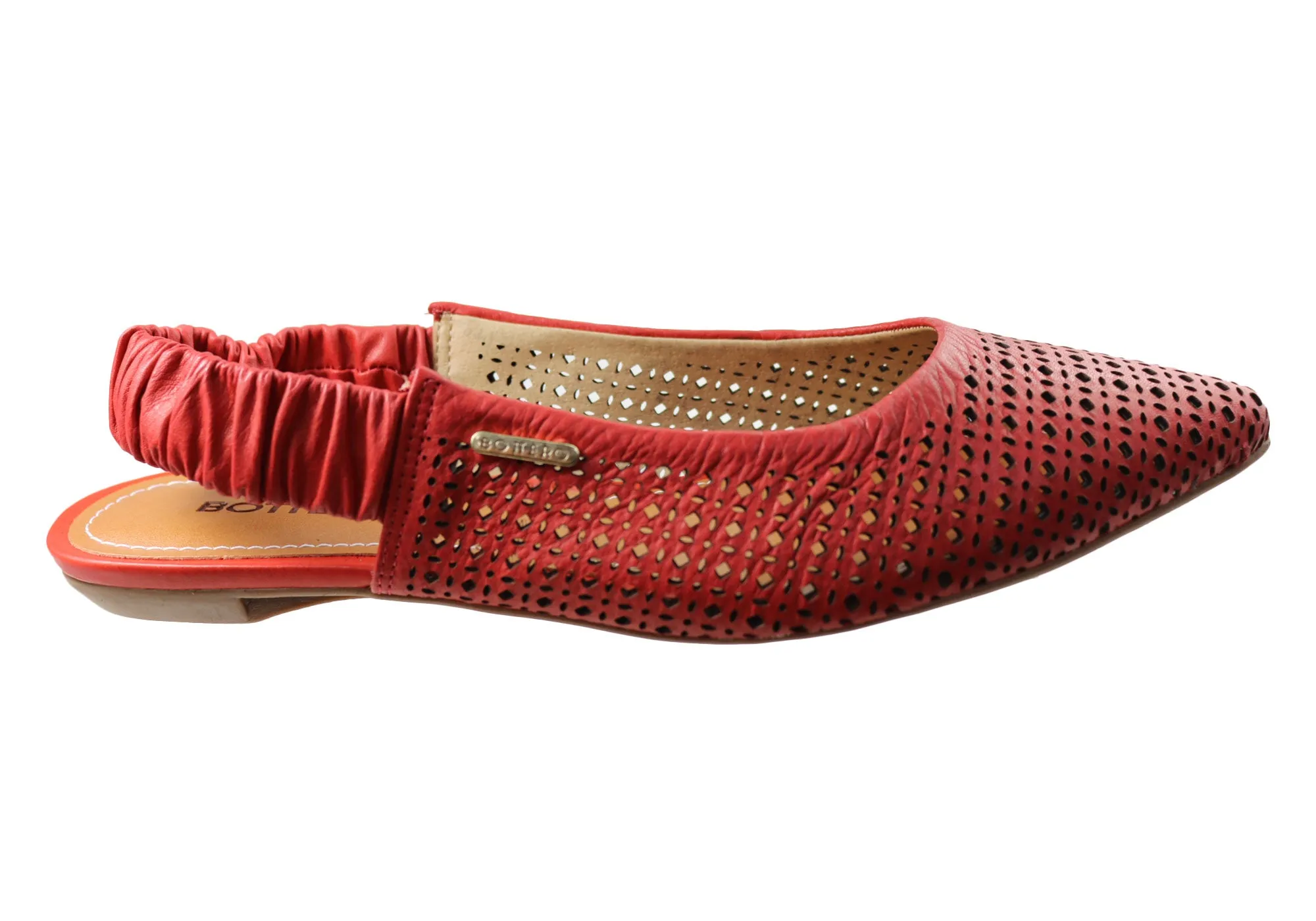 Classic Finish Bottero Harriet Womens Comfortable Leather Shoes Made In Brazil