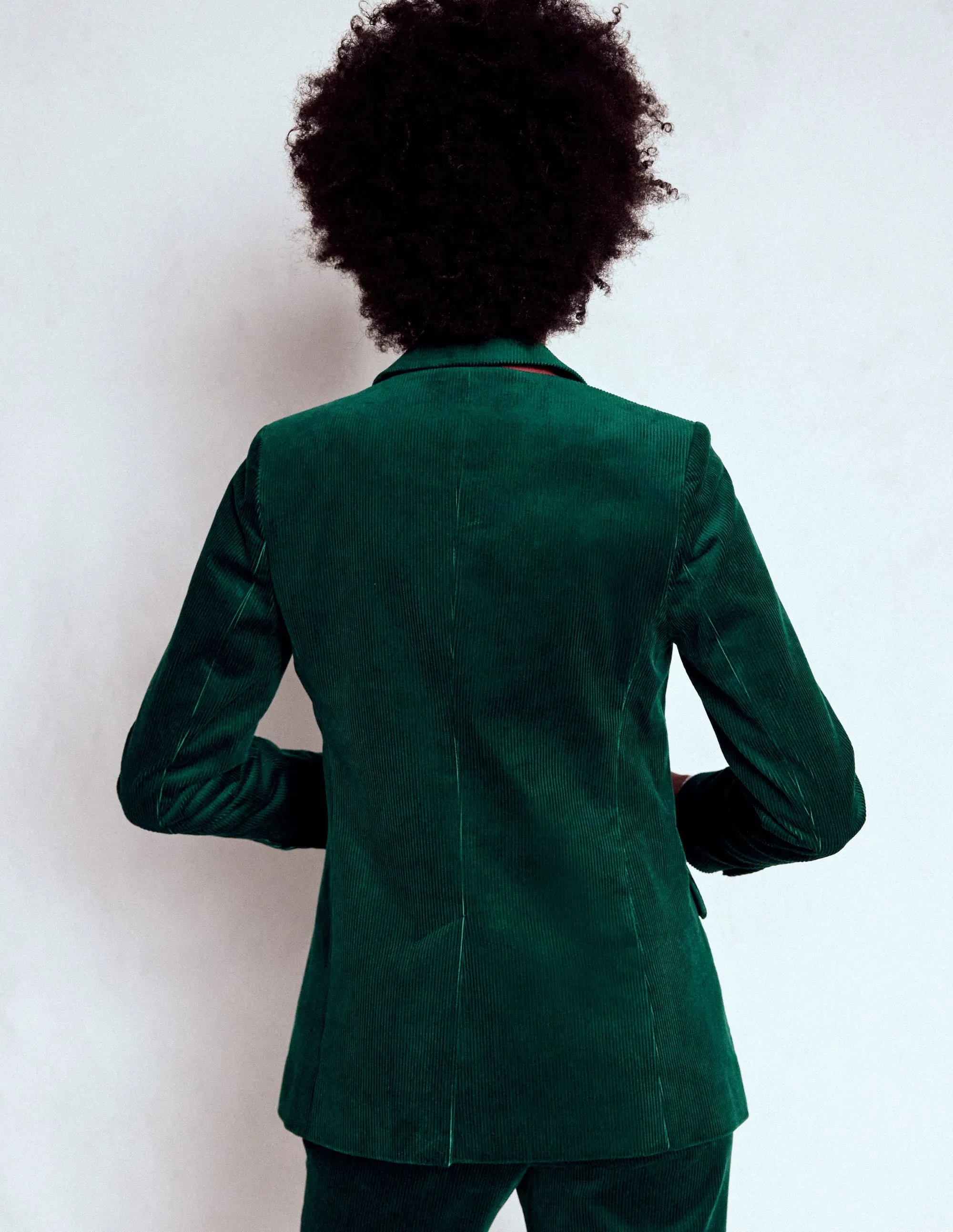 Sporty Fit Stamford Cord Blazer-Fern