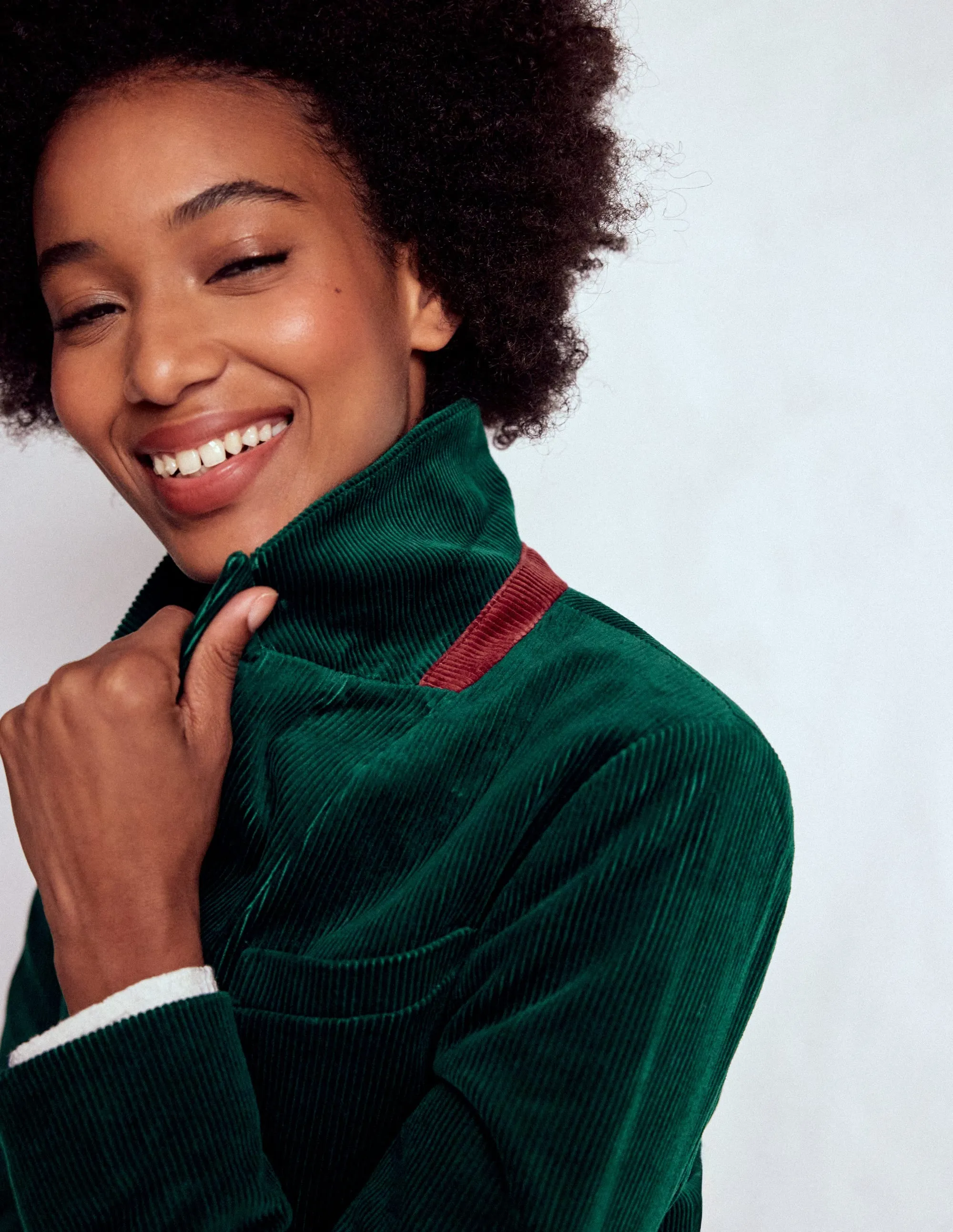 Stamford Cord Blazer-Fern Quick Drying Soft Touch Lining