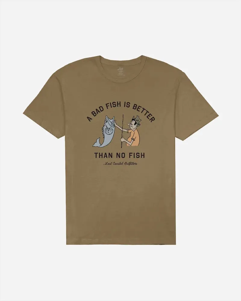 Lost Mens Shirt Gone Fishin Vintage Dye Light and Breathable casual outing