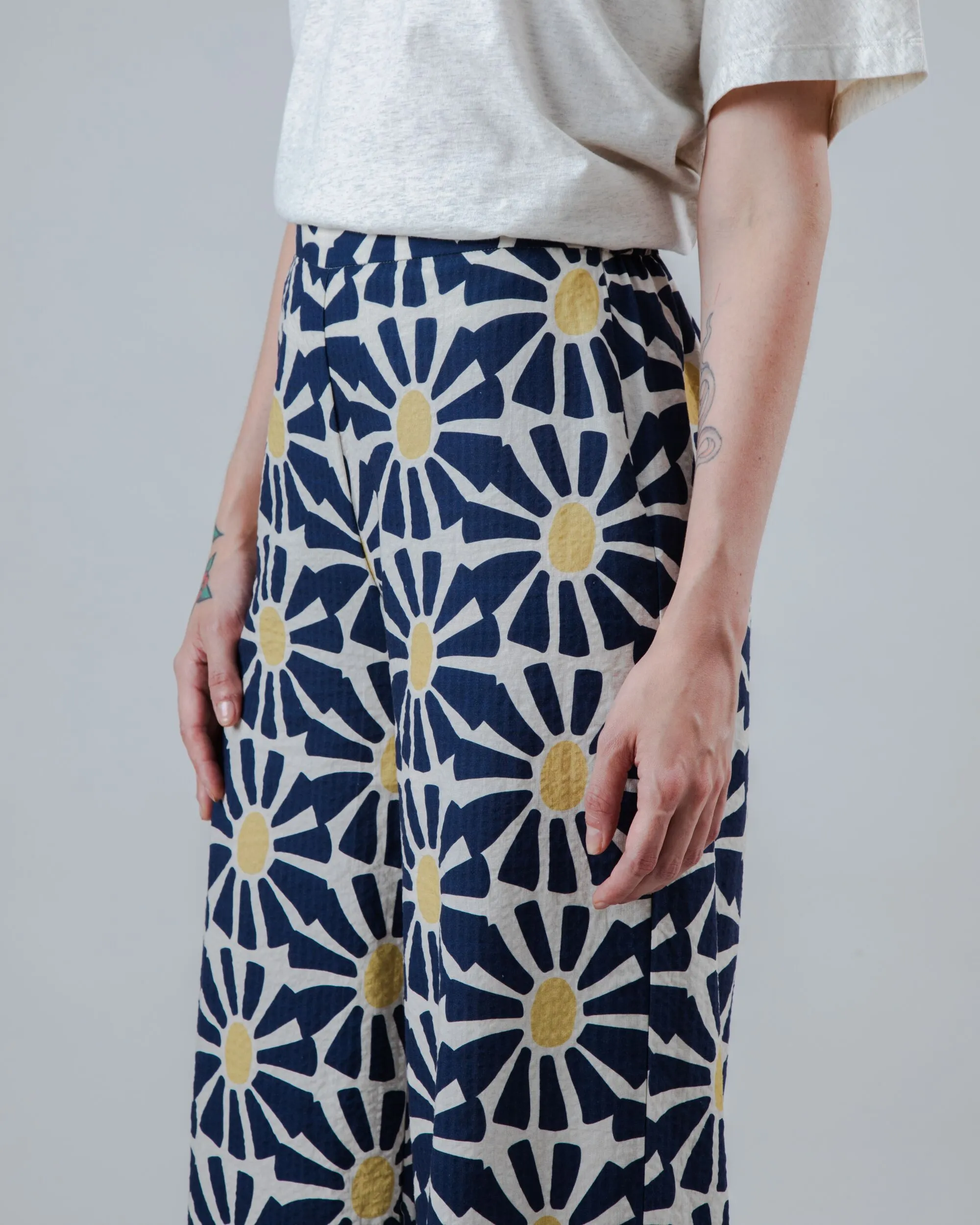 Marisol Wide Leg Navy Timeless Comfort Fit BreathableLining