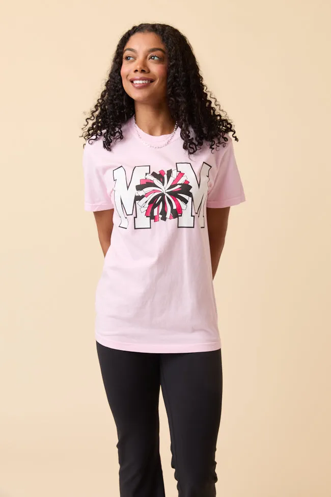 Mom Block Cheer Light Pink Graphic Tee Tough Core
