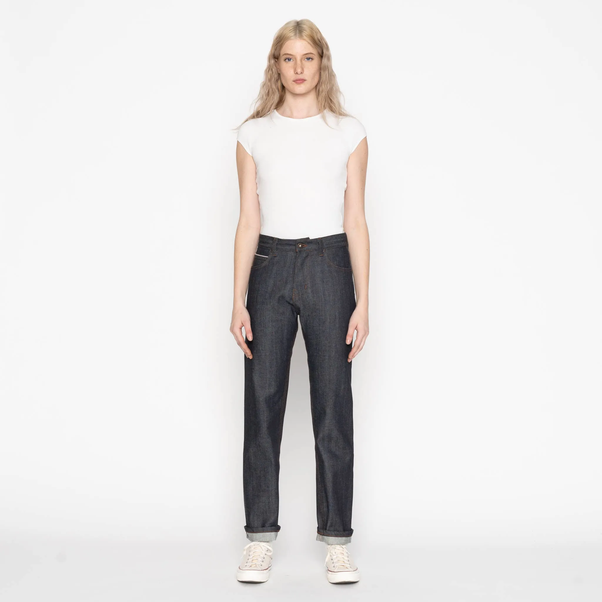 Super Girl - Stretch Selvedge - Indigo Festival Outfit Minimalist Style