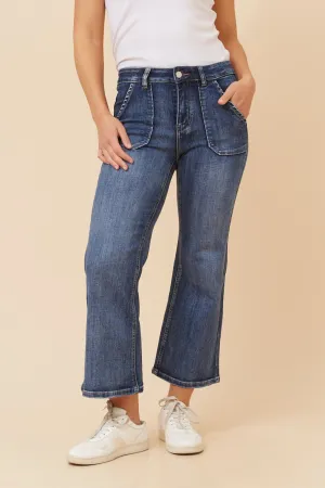 EROICA BOOT CUT DENIM PANTS Anti Pilling hypoallergenic