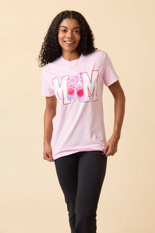 Swim Easy Mom Block Dance Light Pink Graphic Tee