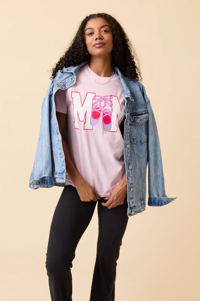 Mom Block Dance Light Pink Graphic Tee Warm Base Spark Mood