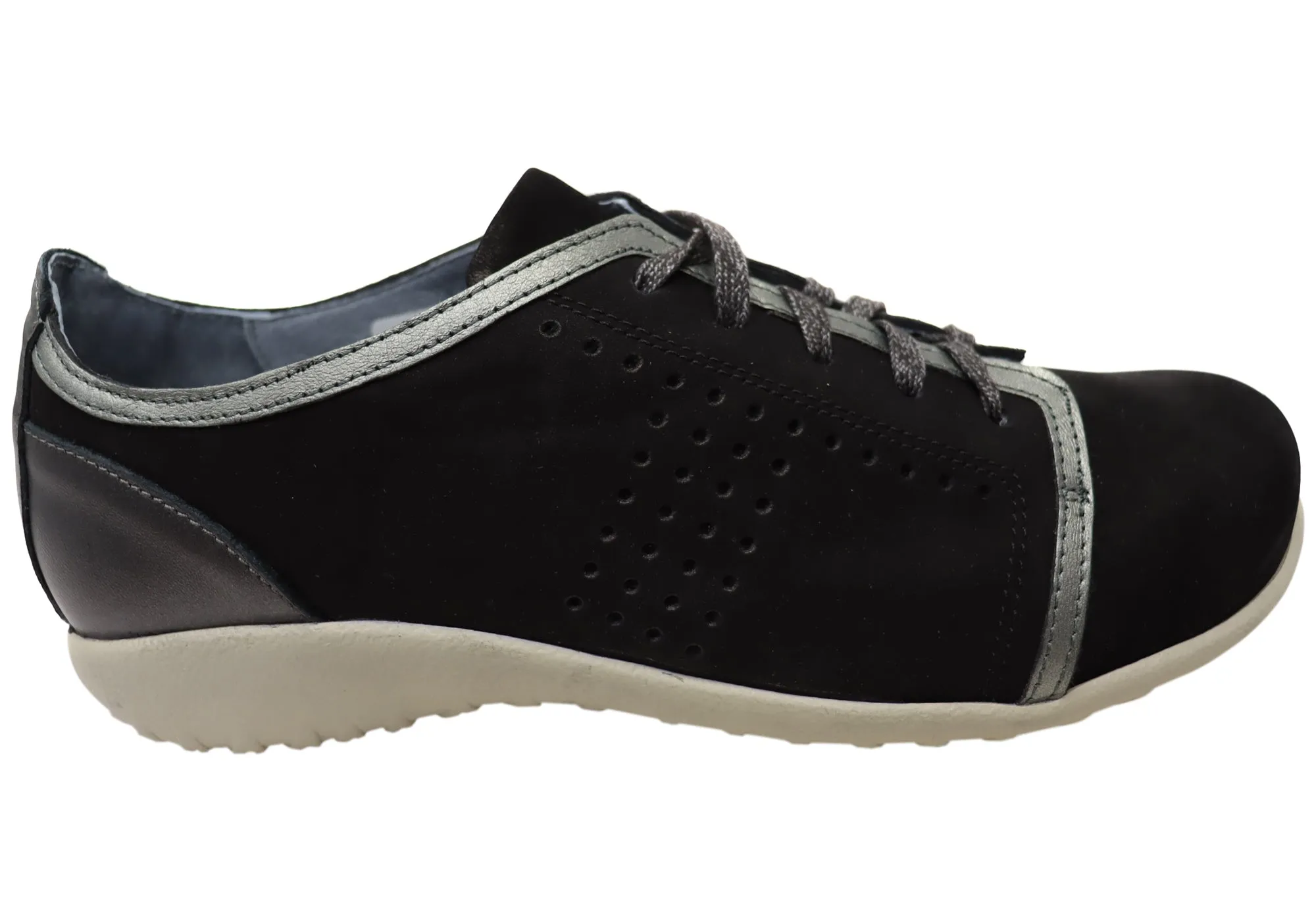 Fog Step Coast Step Naot Avena Womens Leather Comfortable Lace Up Shoes