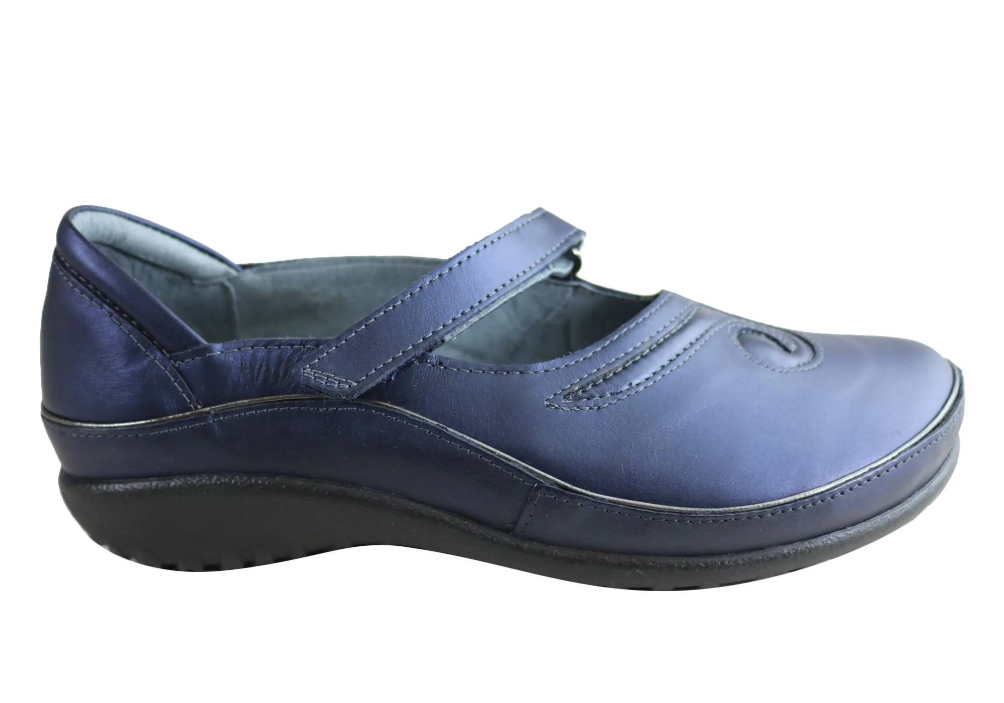 Calm Mood Elastic Cuff Naot Matai Womens Comfortable Supportive Leather Mary Jane Shoes