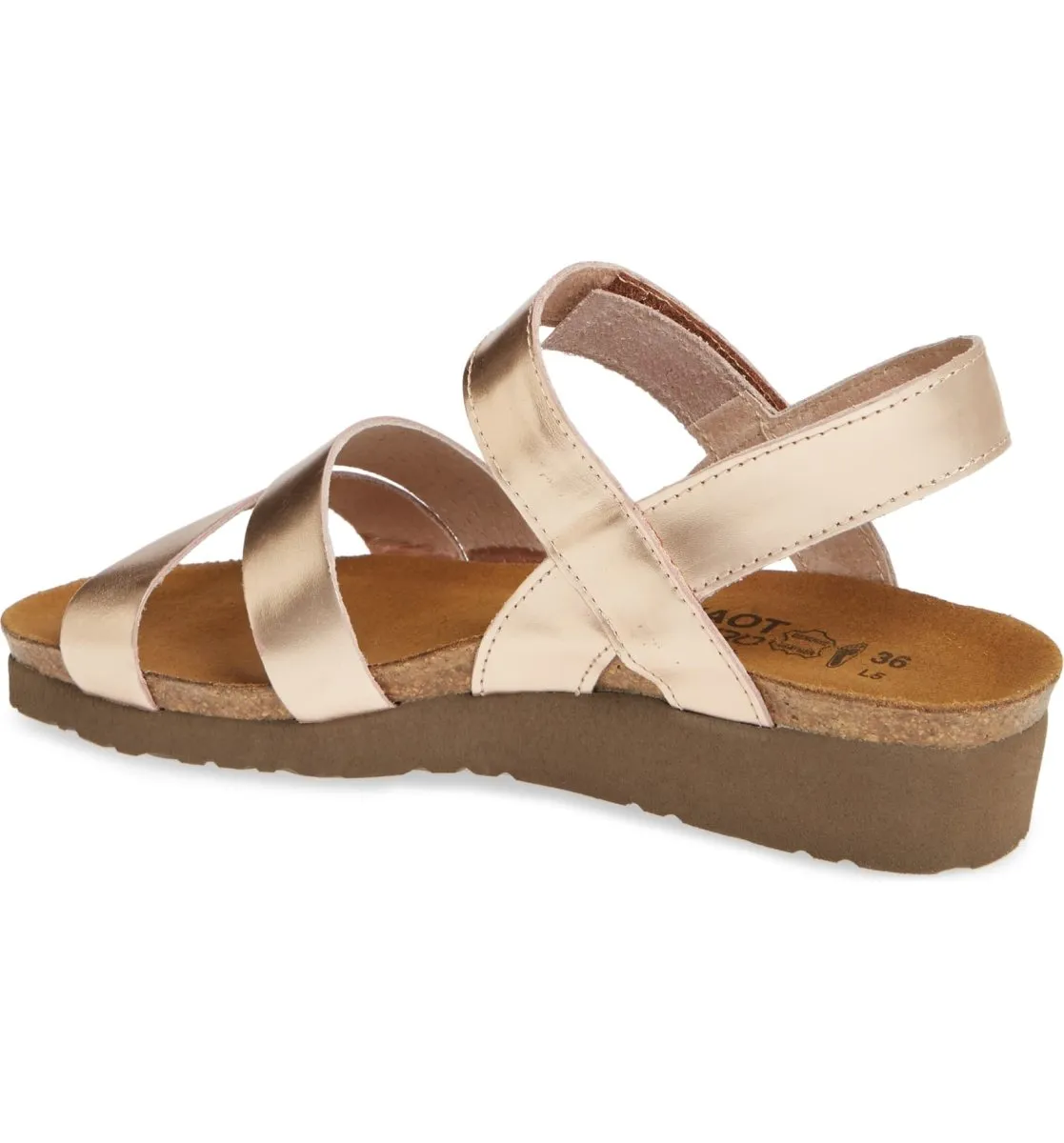 Snug Lining Naot Women's Kayla Rose Gold Leather