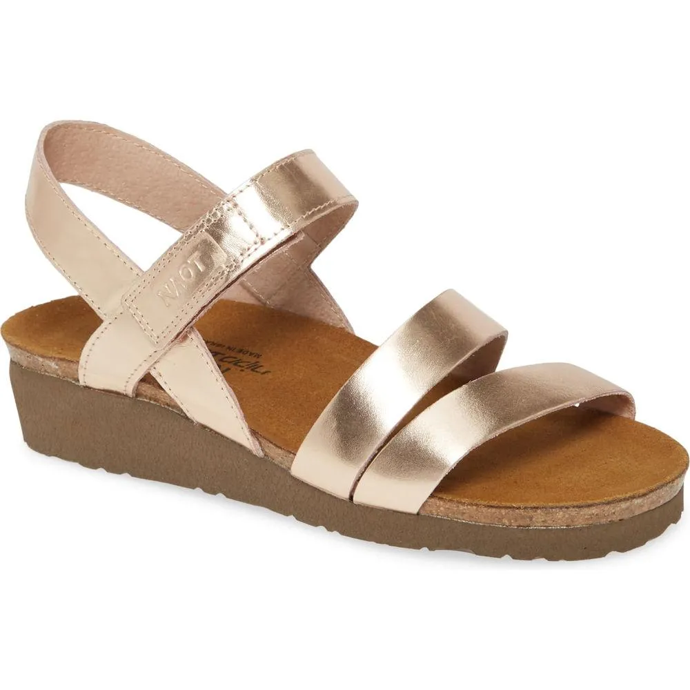 Naot Women's Kayla Rose Gold Leather Relaxed Days Mood Lift