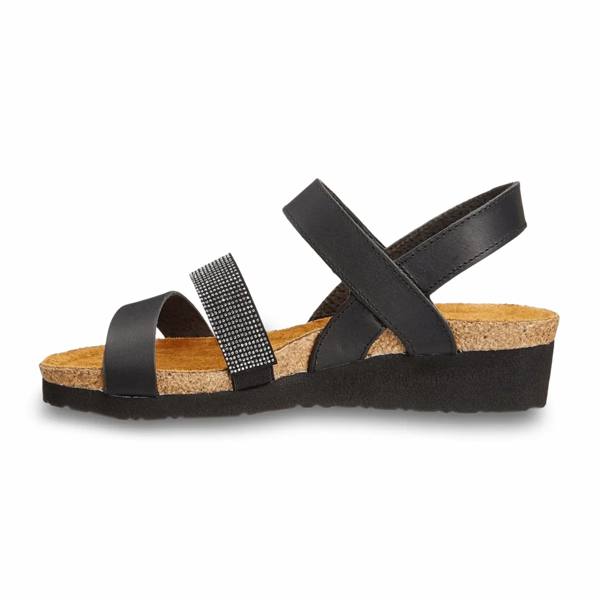 Shock Support Snack Run Naot Women's Krista Black Matte Leather