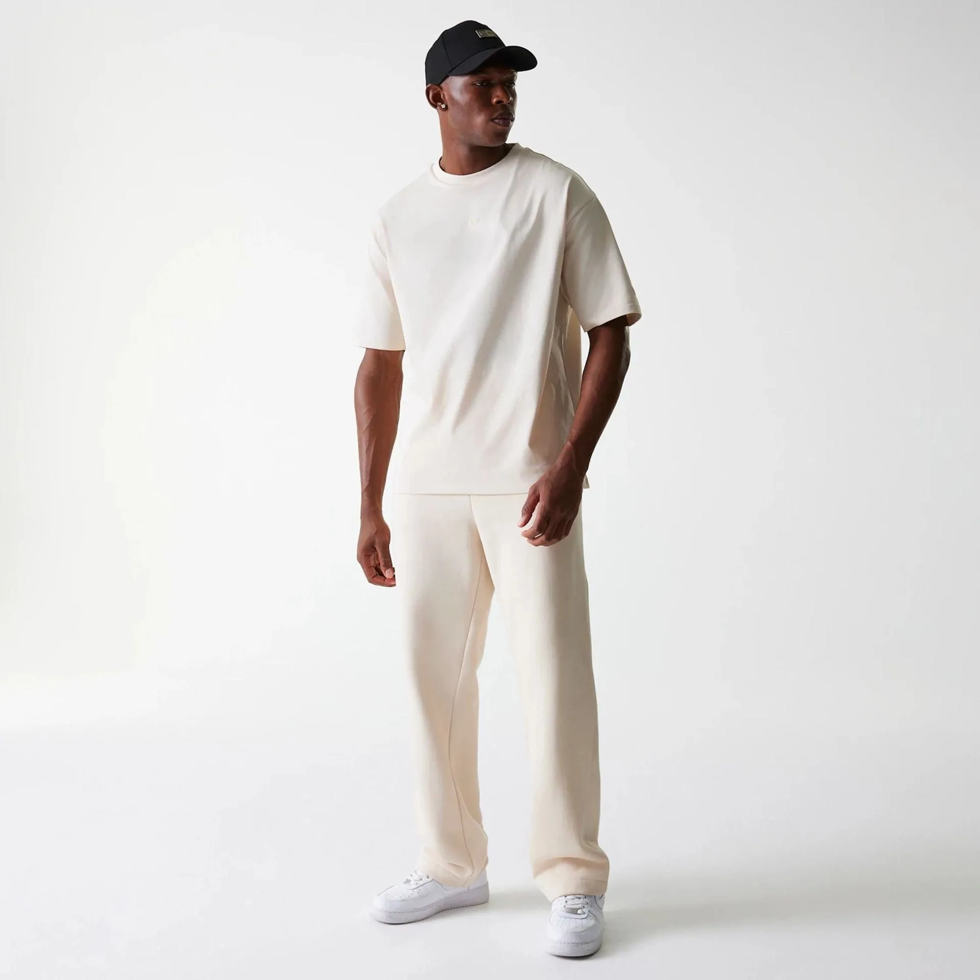 New Era Light Beige Straight Leg Joggers Ready For Action