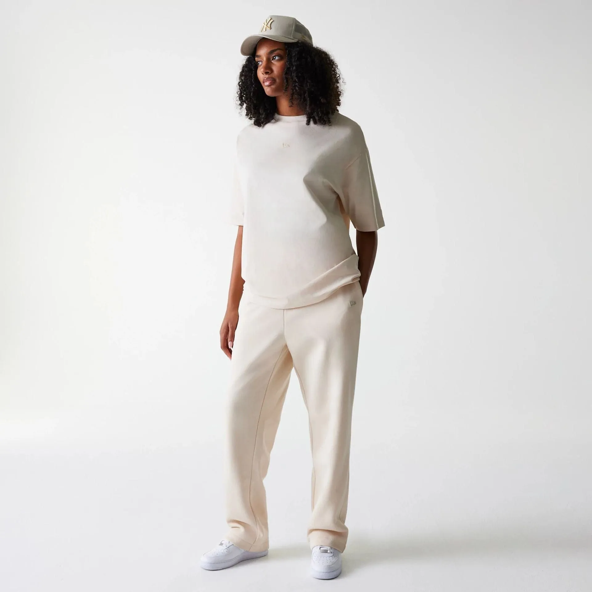 New Era Light Beige Straight Leg Joggers SecureCargoPockets