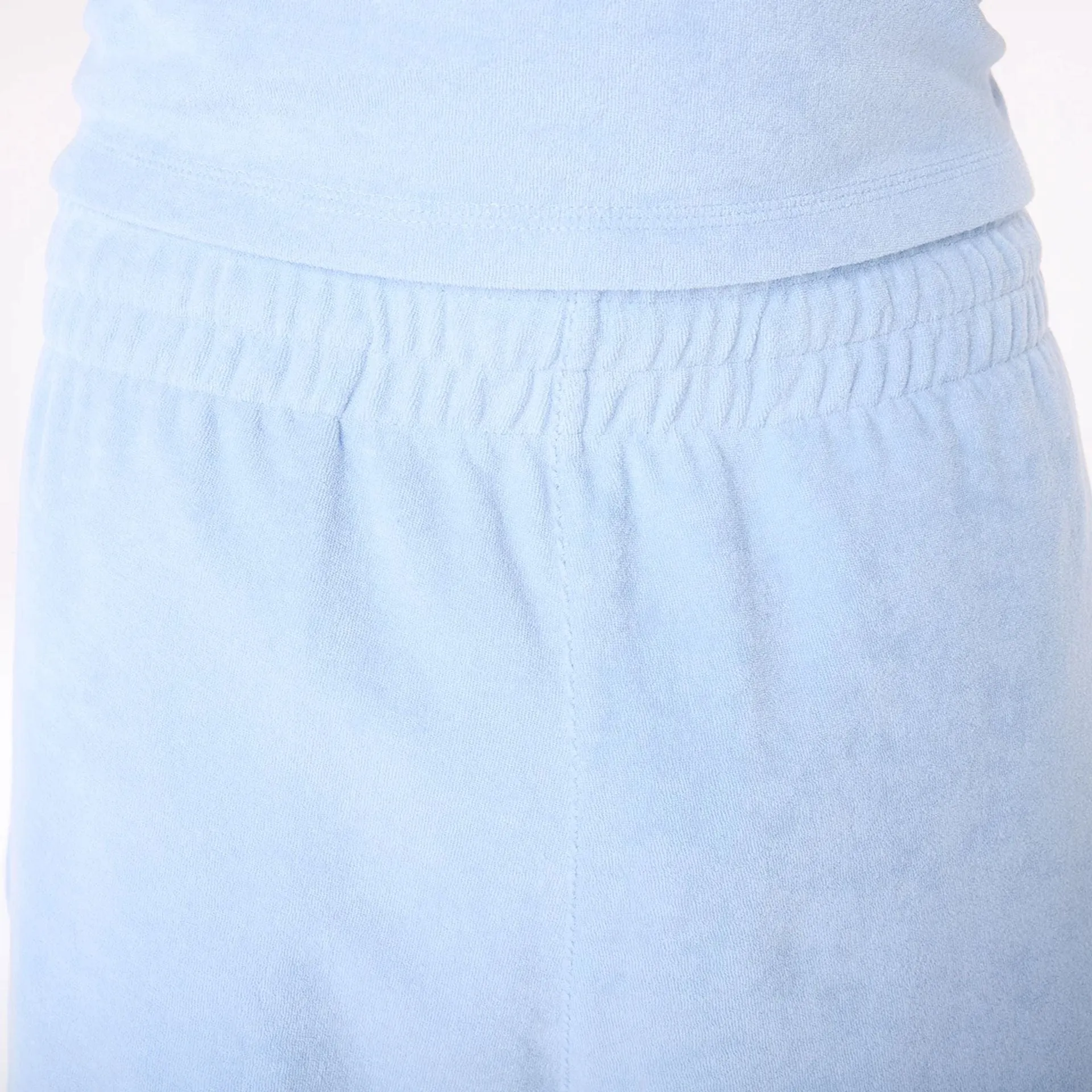 New Era Towelling Pastel Blue Shorts striped shorts